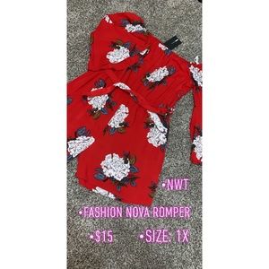 Fashion Nova Around the shoulder Romper